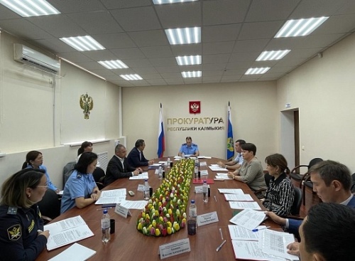 Оперативное совещание по вопросу обеспечения жильем детей-сирот в Республике Калмыкия.