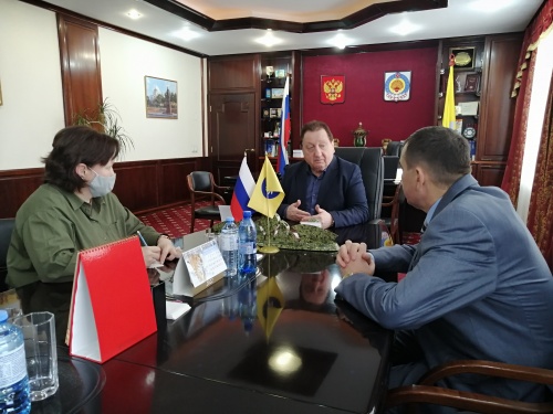 Встреча с Председателем Народного Хурала (Парламента) Республики Калмыкия