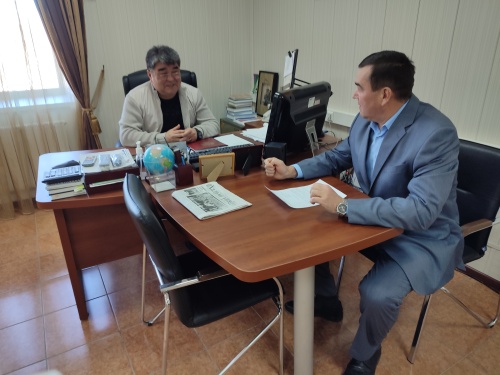 Рабочая встреча с руководителем-главным экспертом ФКУ «ГБ МСЭ по Республике Калмыкия»