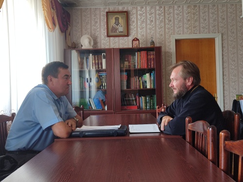 Встреча Уполномоченного с представителем Элистинской и Калмыцкой епархии