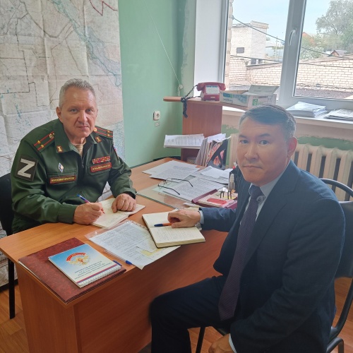 Рабочая встреча с представителем Военного комиссариата Республики Калмыкия